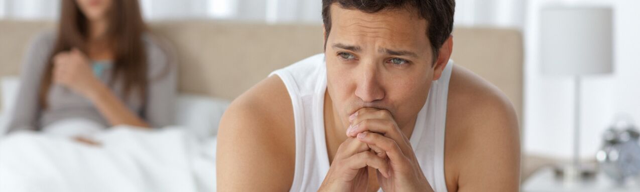 A man suffering from prostatitis